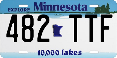 MN license plate 482TTF