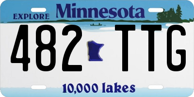 MN license plate 482TTG