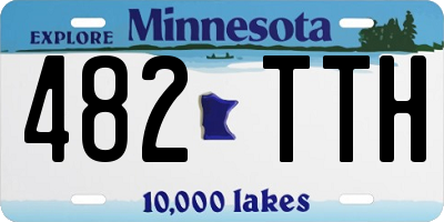 MN license plate 482TTH