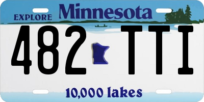 MN license plate 482TTI