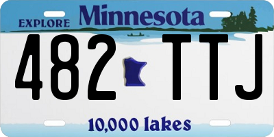 MN license plate 482TTJ