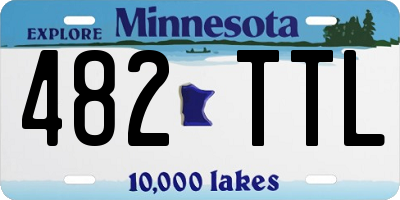 MN license plate 482TTL