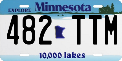 MN license plate 482TTM