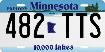 MN license plate 482TTS