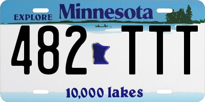 MN license plate 482TTT