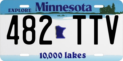 MN license plate 482TTV