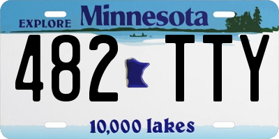 MN license plate 482TTY