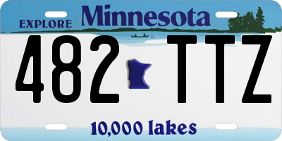 MN license plate 482TTZ