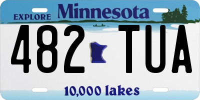 MN license plate 482TUA