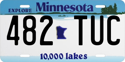 MN license plate 482TUC