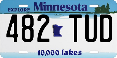 MN license plate 482TUD