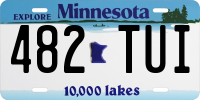MN license plate 482TUI