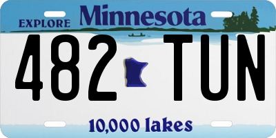 MN license plate 482TUN