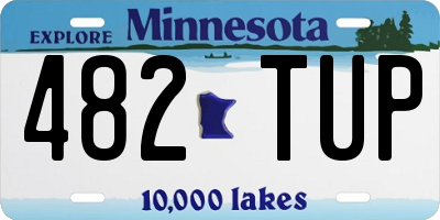 MN license plate 482TUP