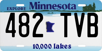 MN license plate 482TVB