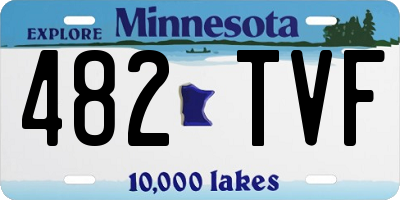 MN license plate 482TVF