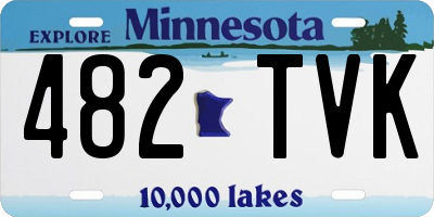 MN license plate 482TVK