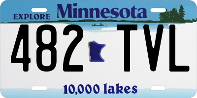 MN license plate 482TVL