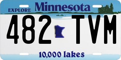 MN license plate 482TVM