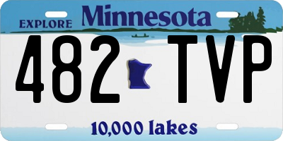 MN license plate 482TVP