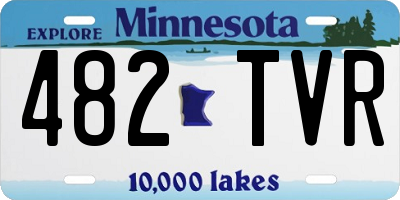 MN license plate 482TVR