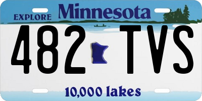 MN license plate 482TVS