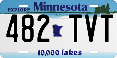 MN license plate 482TVT