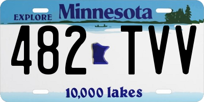 MN license plate 482TVV