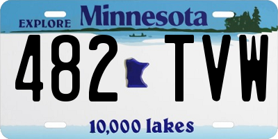 MN license plate 482TVW