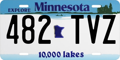 MN license plate 482TVZ