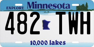 MN license plate 482TWH