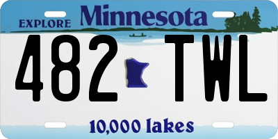 MN license plate 482TWL