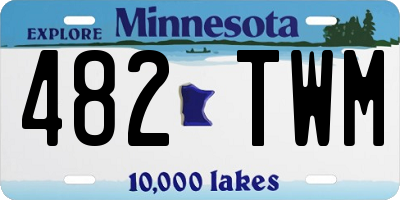 MN license plate 482TWM