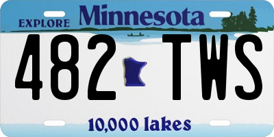 MN license plate 482TWS
