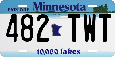 MN license plate 482TWT