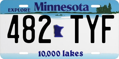 MN license plate 482TYF