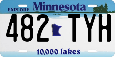 MN license plate 482TYH