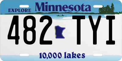 MN license plate 482TYI