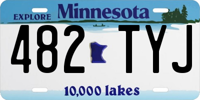 MN license plate 482TYJ