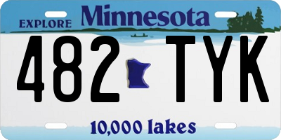 MN license plate 482TYK