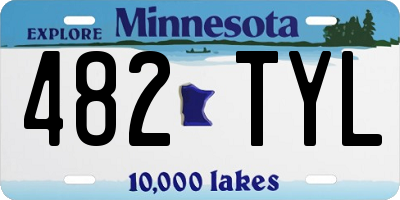 MN license plate 482TYL