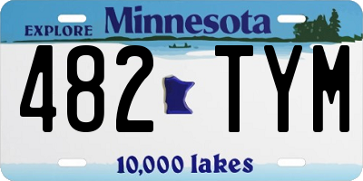 MN license plate 482TYM