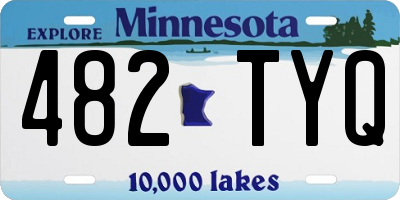 MN license plate 482TYQ