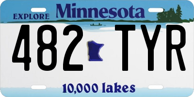 MN license plate 482TYR