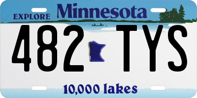 MN license plate 482TYS