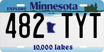 MN license plate 482TYT