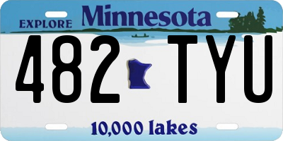 MN license plate 482TYU