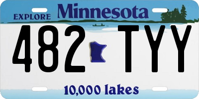 MN license plate 482TYY