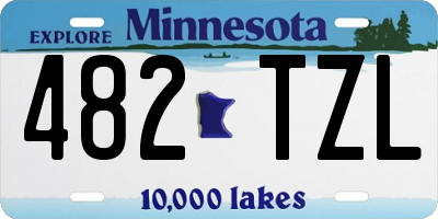 MN license plate 482TZL