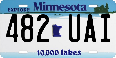 MN license plate 482UAI